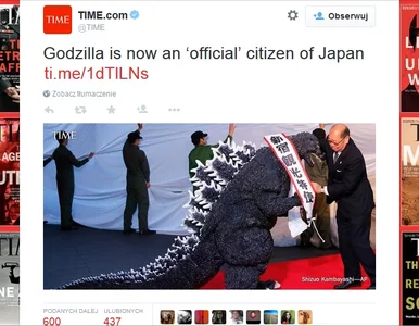 Miniatura: Godzilla otrzymała honorowe obywatelstwo...