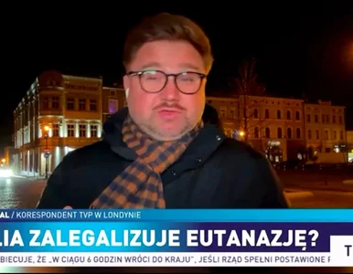 Miniatura: Wielka wpadka w TVP Info. Reporter się...