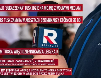 Miniatura: TV Republika uderza w Tuska. Takie „paski”...